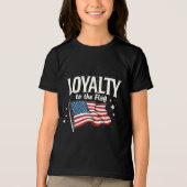 Loyaliteit aan de Amerikaanse vlag voor Veteranend Tri-Blend Shirt (Voorkant)