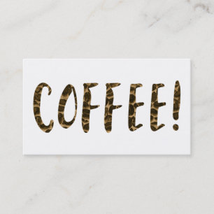 loyaliteit aan koffiebonen klantenkaartje