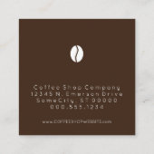 loyaliteit aan koffiebonen klantenkaartje (Achterkant)