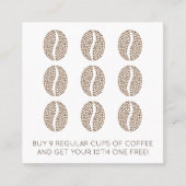 loyaliteit aan koffiebonen klantenkaartje (Voorkant)