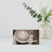 loyaliteit aan koffieliefde klantenkaartje (Staand voorkant)