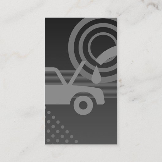 loyaliteit aan olieverandering klantenkaartje (Achterkant)