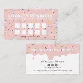 LOYALITEIT BELONING Frosting Drip sprinkles blush Klantenkaartje