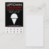 loyaliteit bij de creamery klantenkaartje (Voorkant / Achterkant)