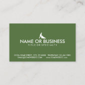 loyaliteit bij het maaien van groene gazon klantenkaartje (Voorkant)