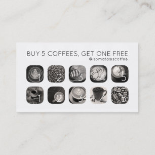 loyaliteit bij koffiegrammen klantenkaartje