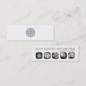 loyaliteit bij koffiegrammen klantenkaartje (Voorkant / Achterkant)