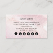 Loyaliteit Glitter Kaart 5 Nails Lashes Beauty Visitekaartje (Achterkant)