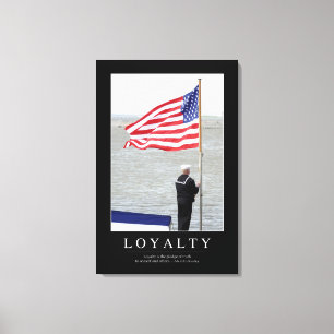 Loyaliteit: Inspirerend prijsopgave Canvas Afdruk