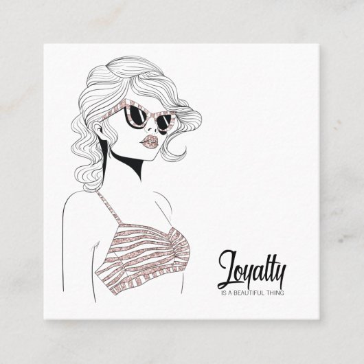 Loyaliteit is een mooi ding Roos Gold ID554 Klantenkaartje (Voorkant)