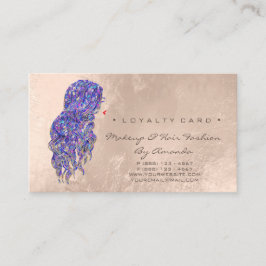 Loyaliteit Kaart 6 Beauty Kapper make-up wimpers Klantenkaartje