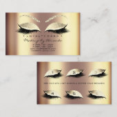 Loyaliteit Kaart 6 Beauty Salon Lash Sepia Honey G Klantenkaartje (Voorkant / Achterkant)
