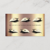 Loyaliteit Kaart 6 Beauty Salon Lash Sepia Honey G Klantenkaartje (Achterkant)