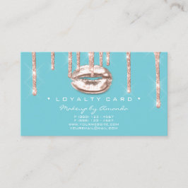 Loyaliteit Kaart 6 Punch Make-up Artiest Crown Blu Klantenkaartje