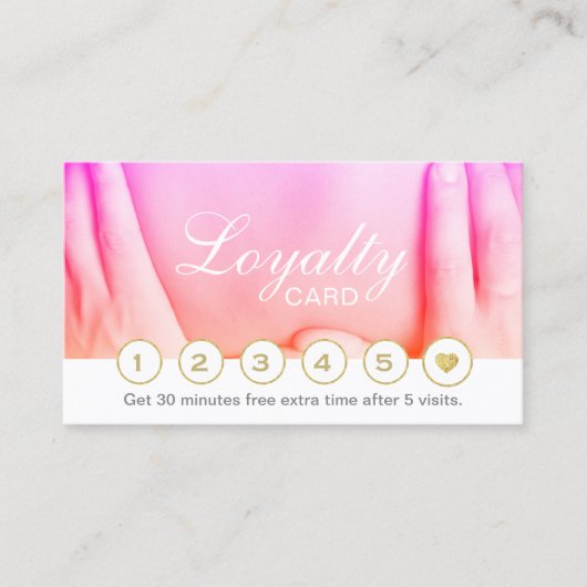 Loyaliteit Kaart | Elegante Massage Therapie Spa Klantenkaartje (Voorkant)