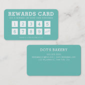 LOYALITEIT KAART schattig modern loyaliteit 10 min Klantenkaartje (Voorkant / Achterkant)