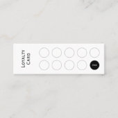 Loyaliteit Kaart, schoon en eenvoudig, professione Klantenkaartje (Voorkant)