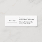 Loyaliteit Kaart, schoon en eenvoudig, professione Klantenkaartje (Achterkant)