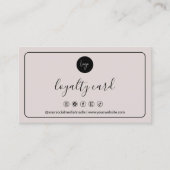 Loyaliteit Kaart Sjabloon, klant loyaliteit Kaarte Klantenkaartje (Voorkant)