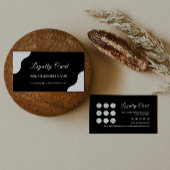 Loyaliteit Kaart Sjabloon, zwart en wit Klantenkaartje