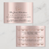 Loyaliteit Kaart Voeding Gezondheid Kruiden Roos 2 Klantenkaartje (Voorkant / Achterkant)