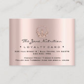 Loyaliteit Kaart Voeding Gezondheid Kruiden Roos 2 Klantenkaartje (Voorkant)