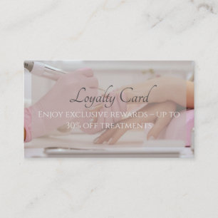 Loyaliteit Kaart voor Nail Salon – Tot 30% korting Visitekaartje