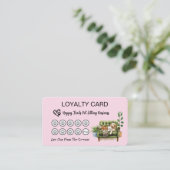 Loyaliteit Kaart voor Pet Sitters en Dog Walkers Klantenkaartje (Staand voorkant)