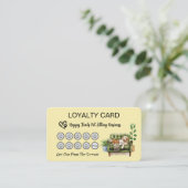 Loyaliteit Kaart voor Pet Sitters en Dog Walkers Klantenkaartje (Staand voorkant)