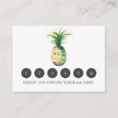 Loyaliteit Kaarten voor Business Ananas (Voorkant)