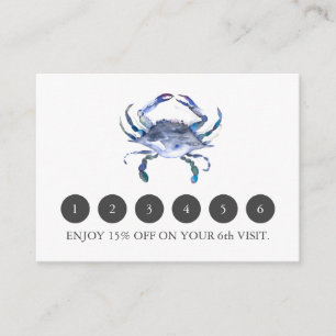 Loyaliteit Kaarten voor Business Blue Crab