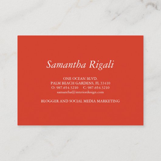 Loyaliteit Kaarten voor Business Red Dragonfly (Achterkant)