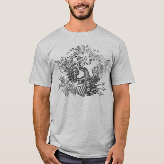 Loyaliteit, liefde en patriottisme t-shirt (Voorkant)