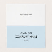 Loyaliteit Modern Minimalistisch Lichtgrijs Visitekaartje (Buitenkant ongevouwen)