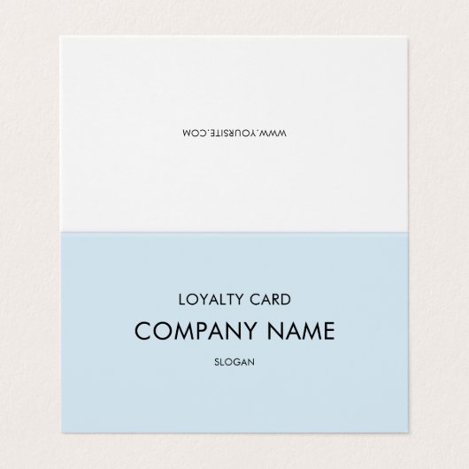 Loyaliteit Modern Minimalistisch Lichtgrijs Visitekaartje (Buitenkant ongevouwen)