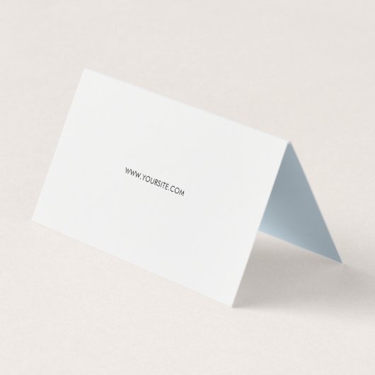 Loyaliteit Modern Minimalistisch Lichtgrijs Visitekaartje (Achterkant)