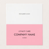 Loyaliteit Moderne Minimalistische Kersenbloesem Visitekaartje (Buitenkant ongevouwen)