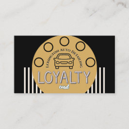 Loyaliteit Ponskaart Auto Service Bedrijf Visitekaartje
