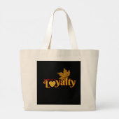 Loyaliteit (Psalm 33:4) ToteBag Grote Tote Bag (Achterkant)