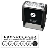 Loyaliteit stempel cirkel nummers korting (In situ)