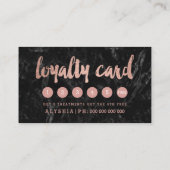 Loyaliteit van het logo nam gouden typografie klantenkaartje (Achterkant)