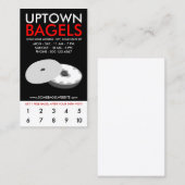 loyaliteit van het uptown bagels klantenkaartje (Voorkant / Achterkant)