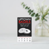loyaliteit van het uptown bagels klantenkaartje (Staand voorkant)