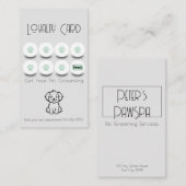 Loyaliteit van hondenpoten bij het verzorgen van h visitekaartje (Voorkant / Achterkant)