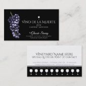 loyaliteit van vino de la muerte klantenkaartje (Voorkant / Achterkant)