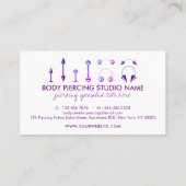 Loyaliteit voor Body Piercing Visitekaartje (Achterkant)