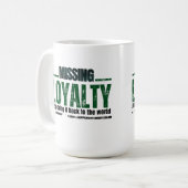 Loyaliteit wit koffiemok (Voorkant links)
