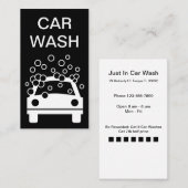 Loyaliteitsbeloningen voor wasprogramma's voor aut visitekaartje (Voorkant / Achterkant)