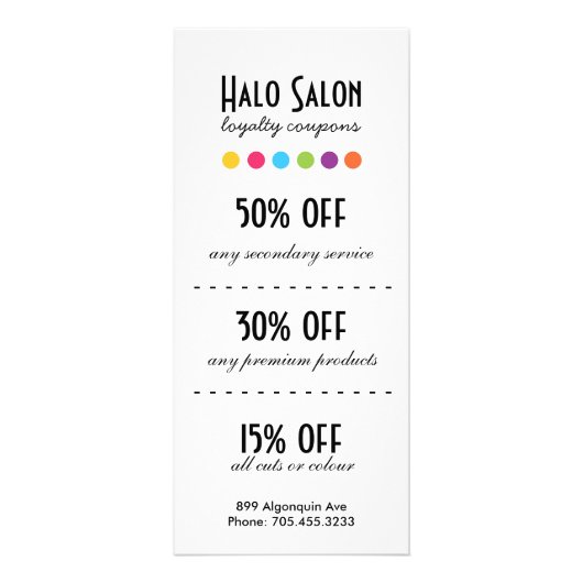 Loyaliteitscoupon Kaarten Reclamekaart (Voorkant)