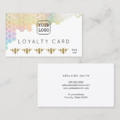 Loyaliteitskaart Bijen Honingraat Visitekaartje (Voorkant / Achterkant)